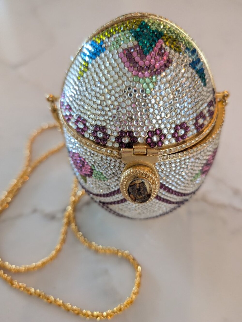 Katherine Baumann Swarovski Easter Egg purse